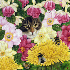 Схема вышивки «Кот»