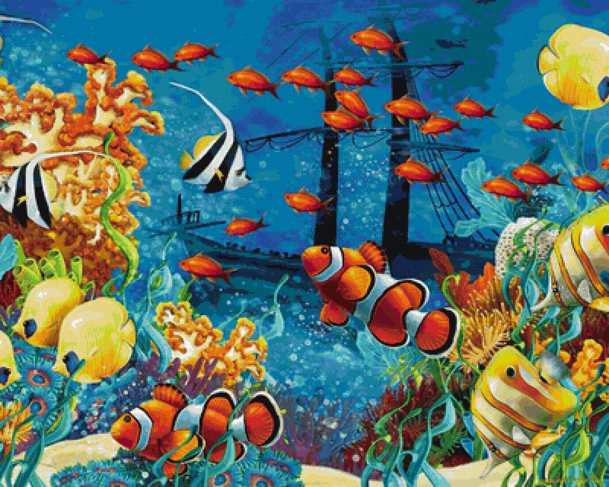 Аквариум 2 - море, природа, рыбки - предпросмотр