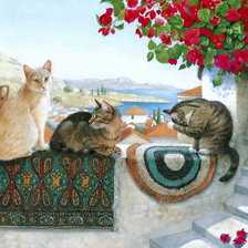 Схема вышивки «Коты»