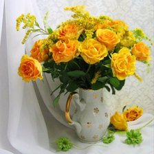 Оригинал схемы вышивки «Желтые розы» (№1581426)