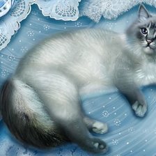 Схема вышивки «Кошка»