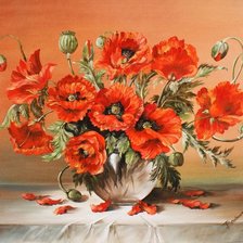 Схема вышивки «vlčie maky»