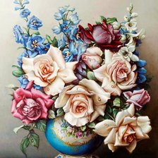 Оригинал схемы вышивки «váza,kvety» (№1584320)