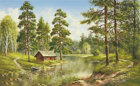 domek nad rzeką - оригинал