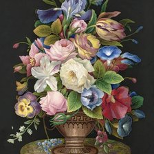Оригинал схемы вышивки «kvety,váza» (№1585535)