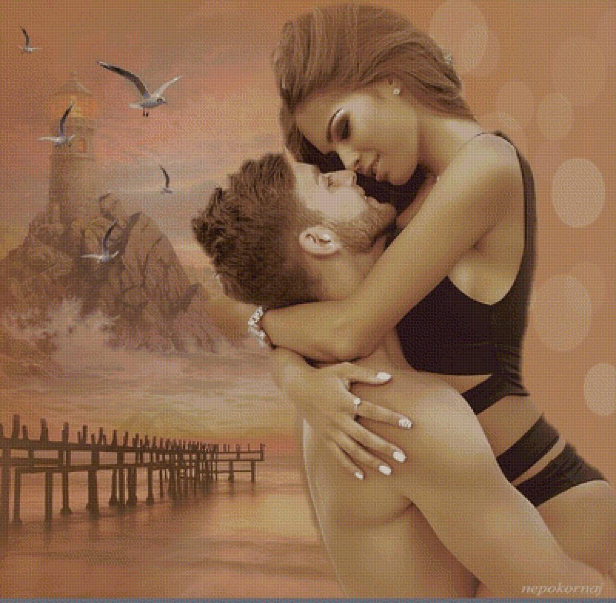 №1585549 - парень, пара, нежность, любовь, девушка - предпросмотр