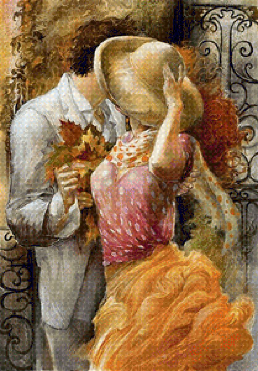 Пара - живопись, осень, пара - предпросмотр