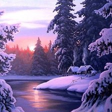 Схема вышивки «zimowy świt»