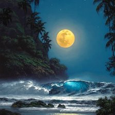 Схема вышивки «Rochas e o Mar»