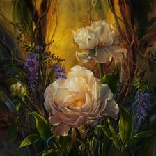 Схема вышивки «цветы»