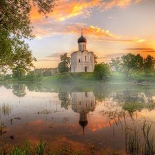 Схема вышивки «церковь-1»