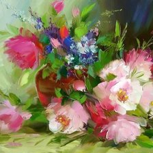 Схема вышивки «цветы-1»