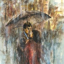 Схема вышивки «Проливной дождь.»