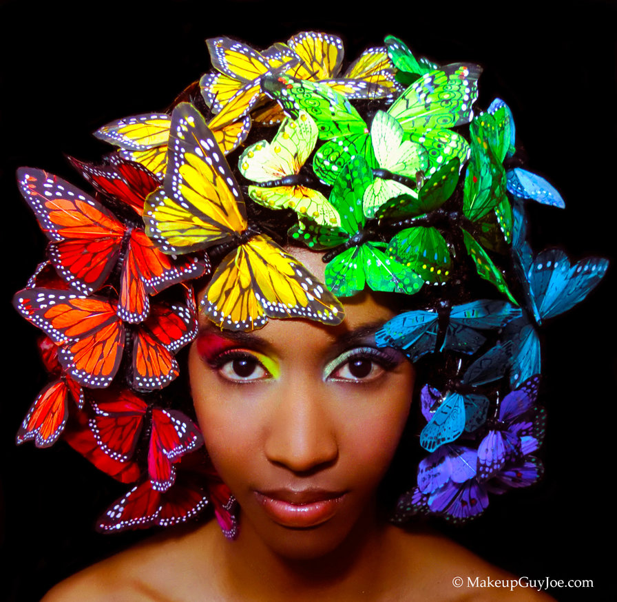 234п564 - бабочка, девушка - оригинал