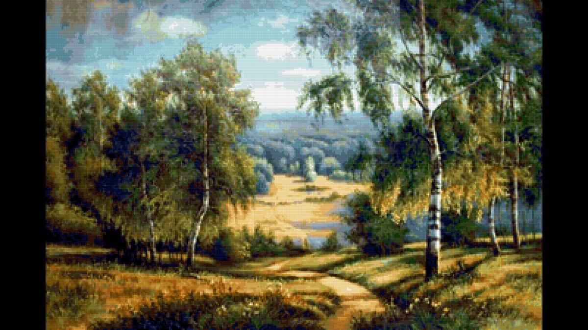 лес - деревья, природа - предпросмотр