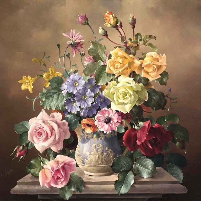 váza,kvety - оригинал
