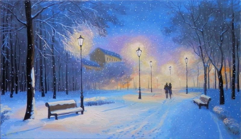 zimowy spacer - оригинал