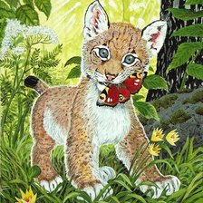 Схема вышивки «Котёнок»