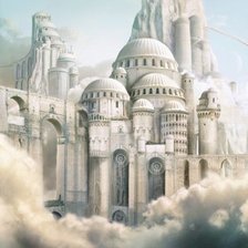 Схема вышивки «Замок в облаках»