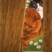 Схема вышивки «Коты»