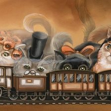 Схема вышивки «любимые котики»