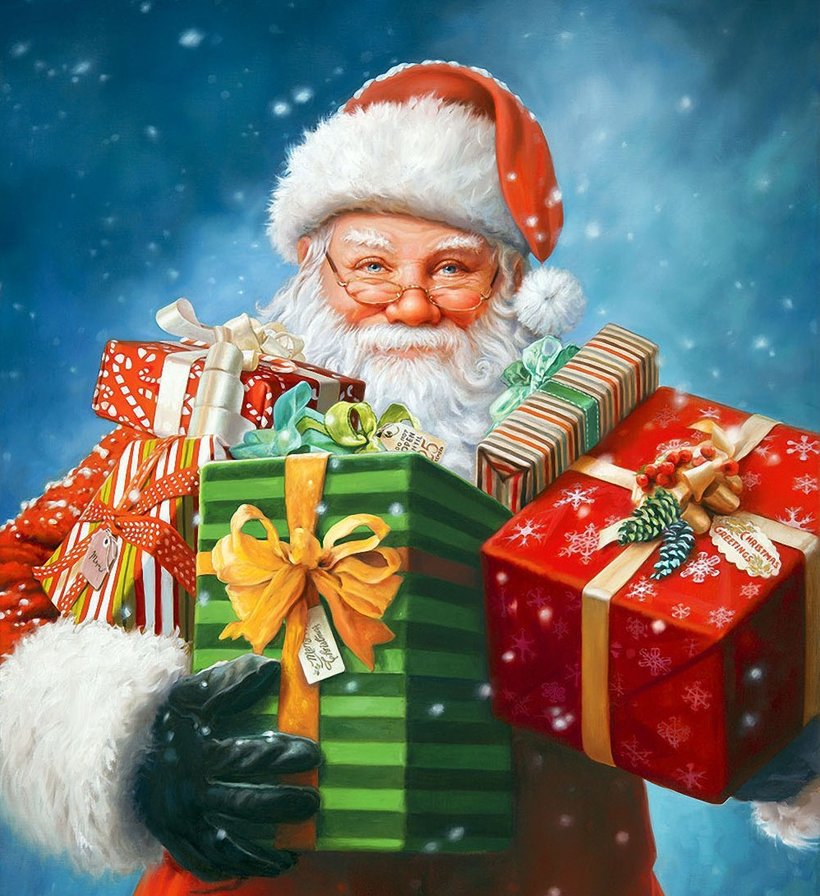 санта - санта, рождество - оригинал