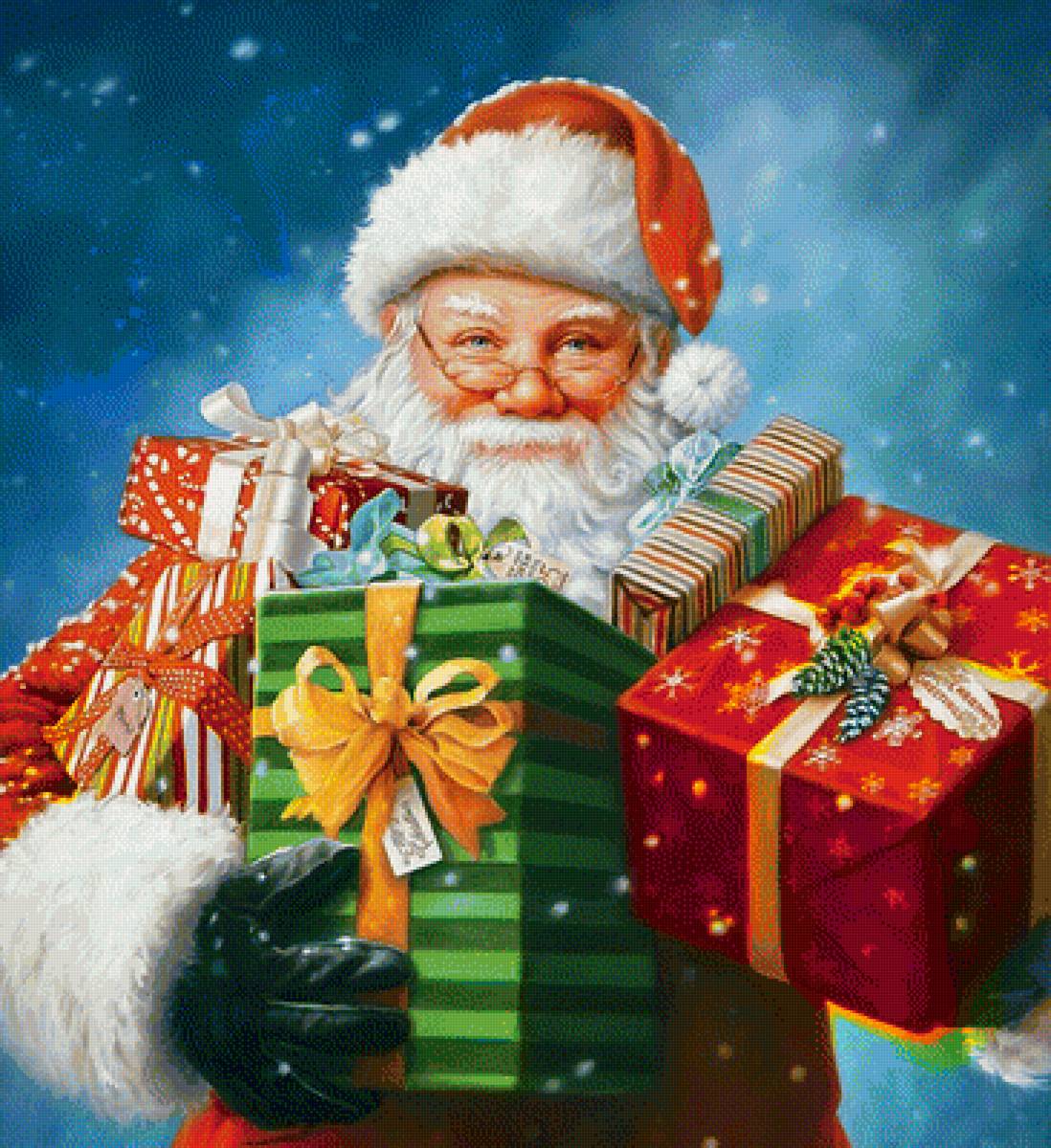 санта - рождество, санта - предпросмотр