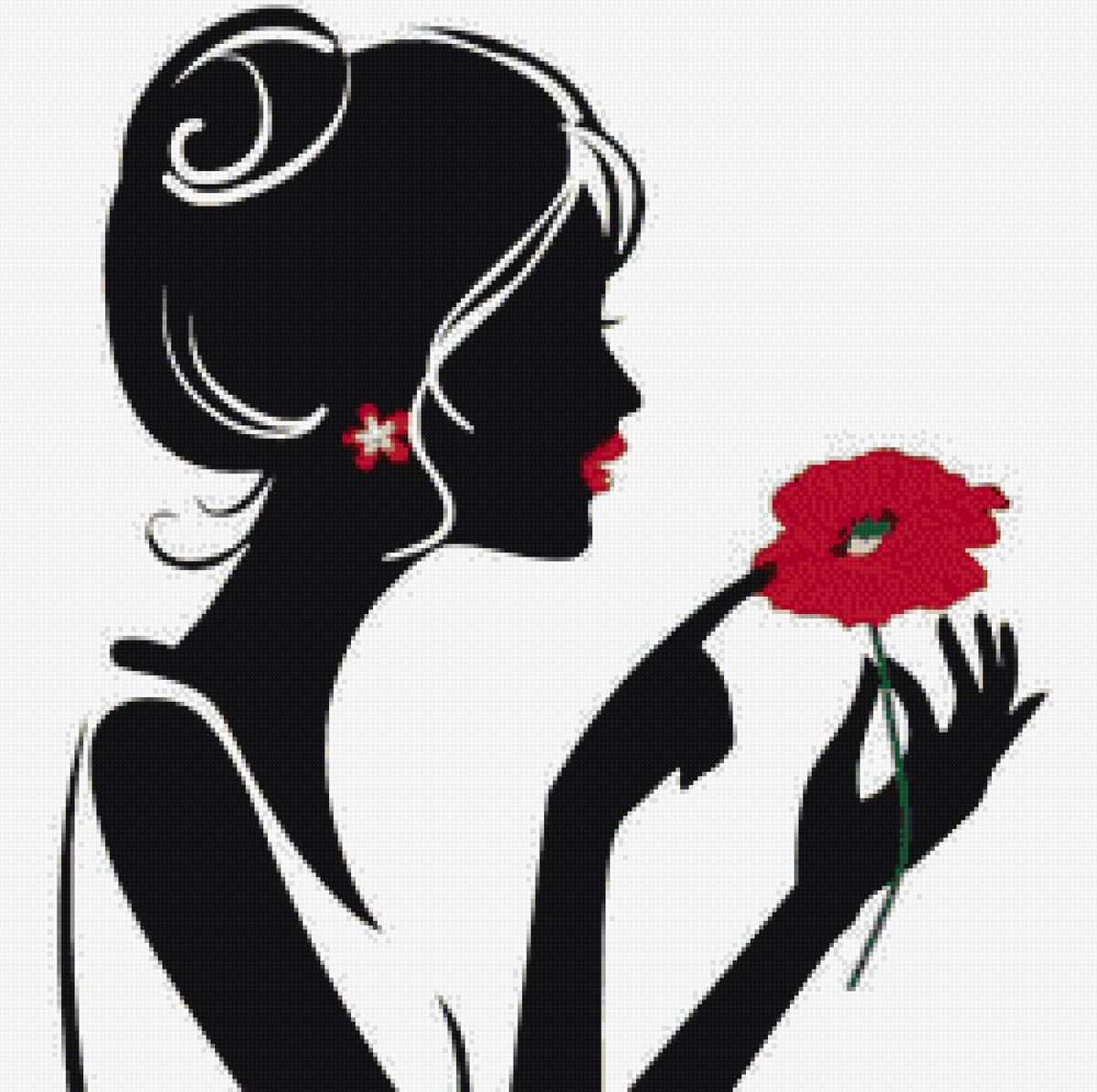 Девушка с маком - девушка с маком - предпросмотр