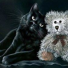 Схема вышивки «Кот»