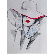 Схема вышивки «незнакомка»