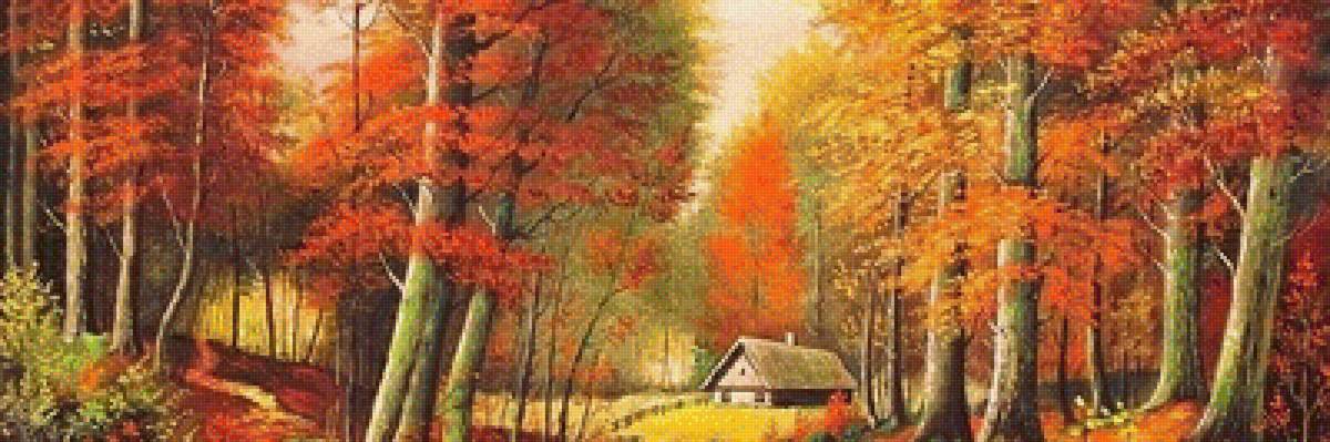 jesień w lesie - предпросмотр