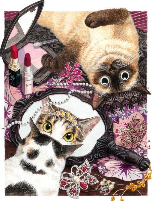 Кошки - животные - оригинал