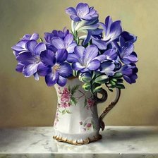 Оригинал схемы вышивки «modré kvety» (№1595013)