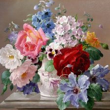 Схема вышивки «Букет»