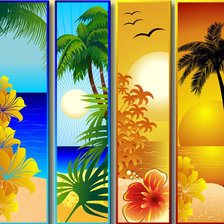 Схема вышивки «времени суток»