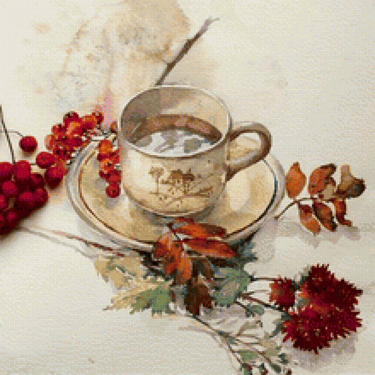 натюрморт - чай, натюрморт - предпросмотр