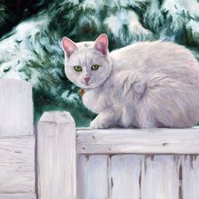 Схема вышивки «Кошка»