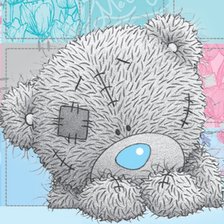 Схема вышивки «мишка м»