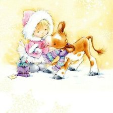 Схема вышивки «Девочка»