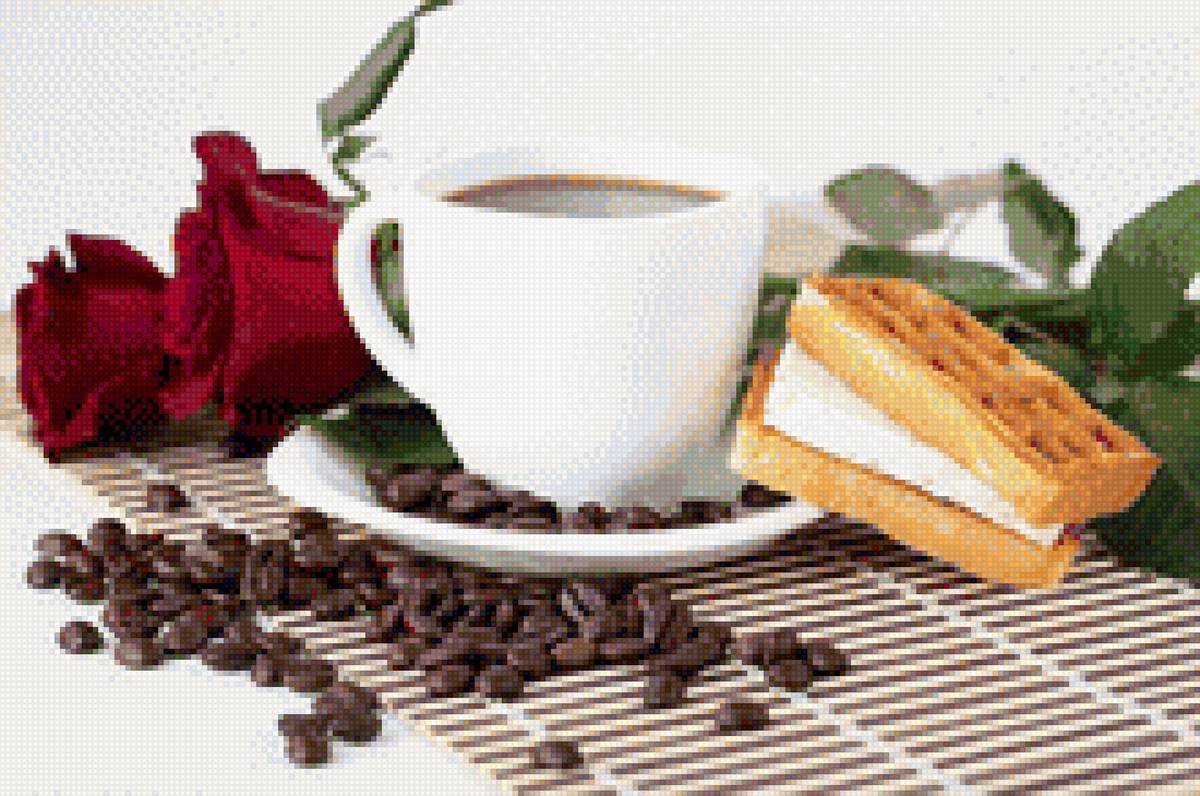 Уро - кофе, роза, утро - предпросмотр