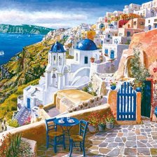 Схема вышивки «Santorini»