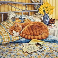 Схема вышивки «Кот»