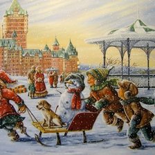 Схема вышивки «Зимние забавы»