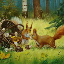 Схема вышивки «Потерянное лукошко»