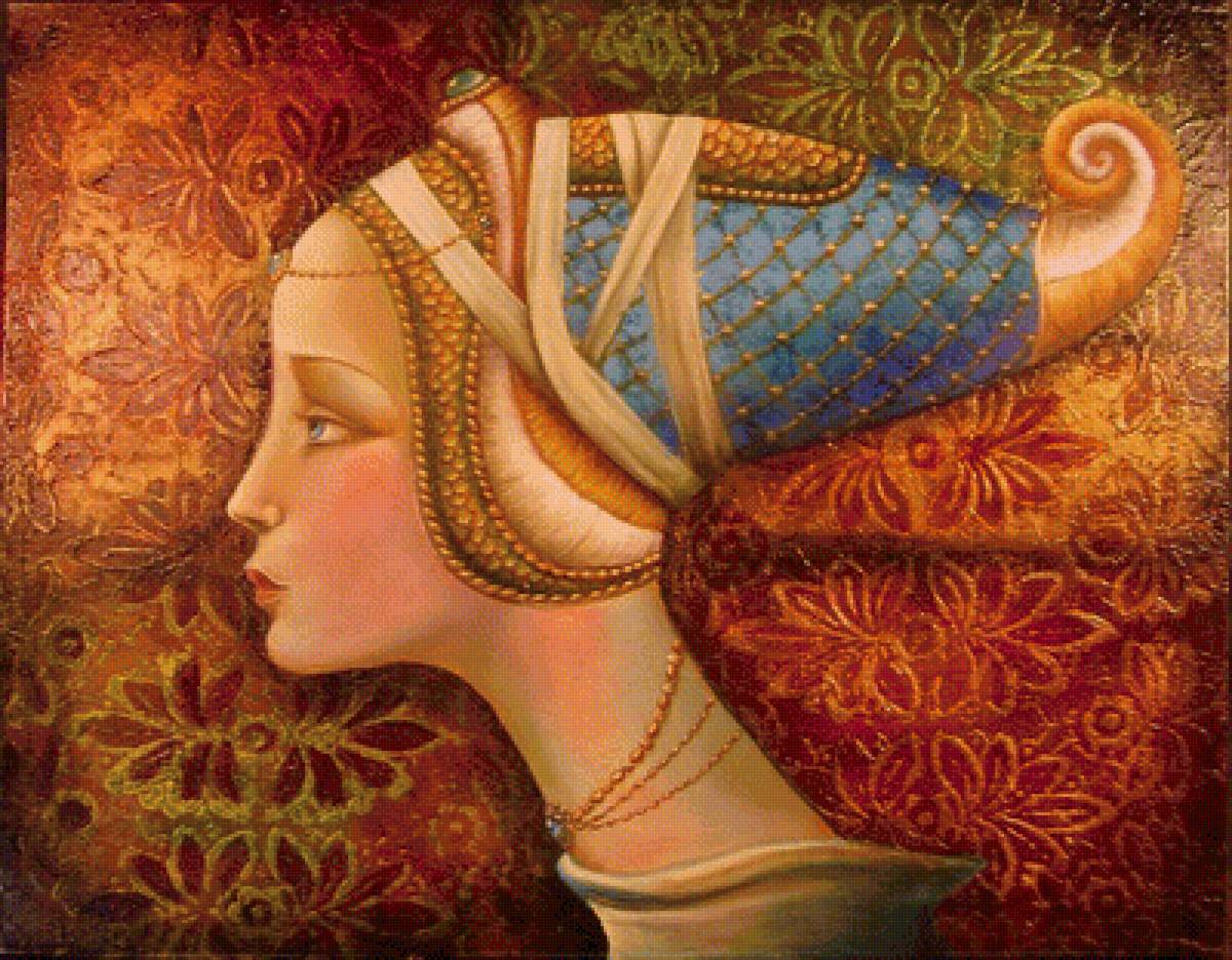 №1605668 - дама, профиль - предпросмотр