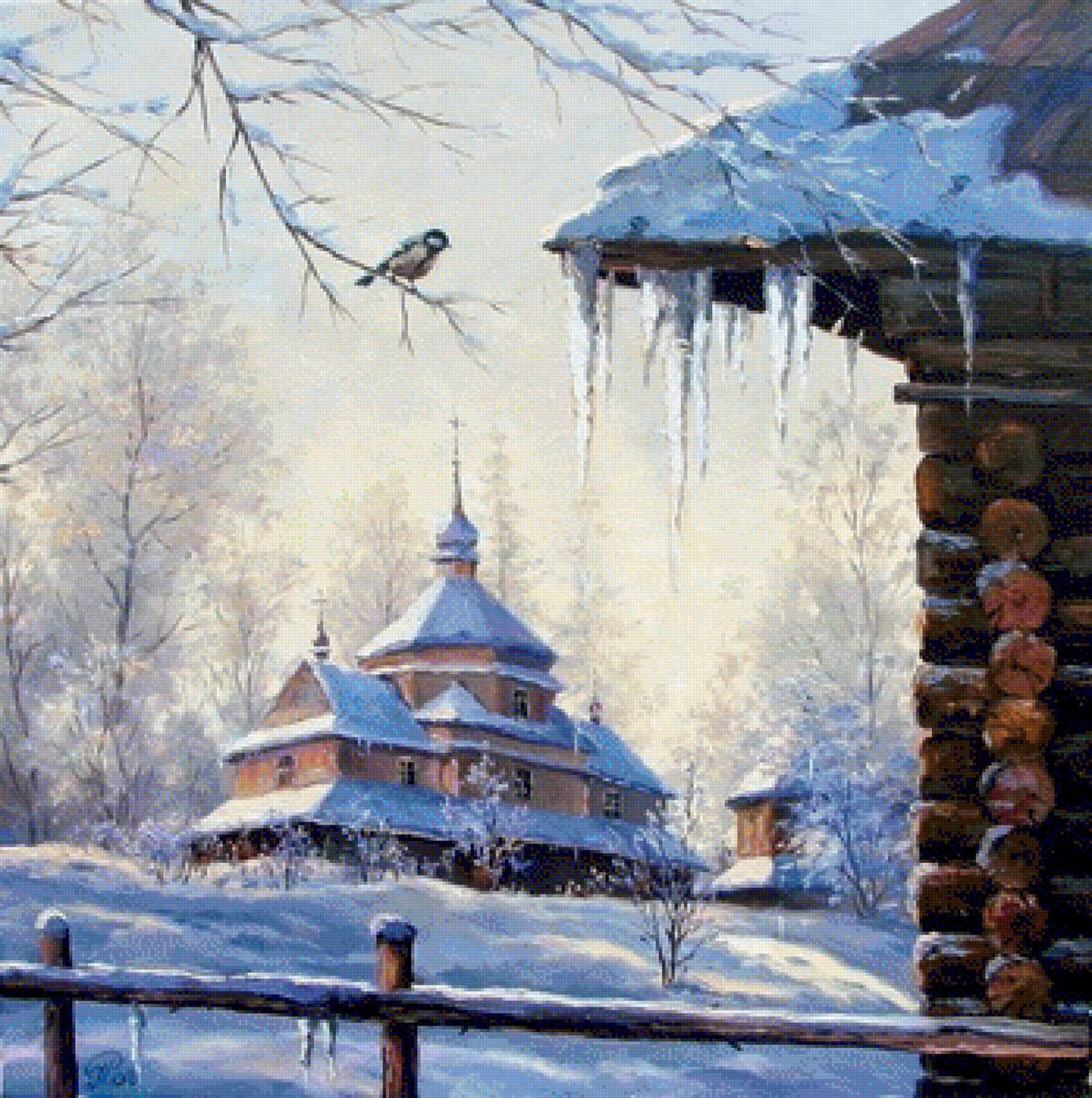 zimowy kościółek - предпросмотр