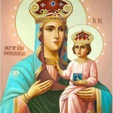 Схема вышивки «Озерянская Божья Матерь»
