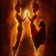 Схема вышивки «Огонь»