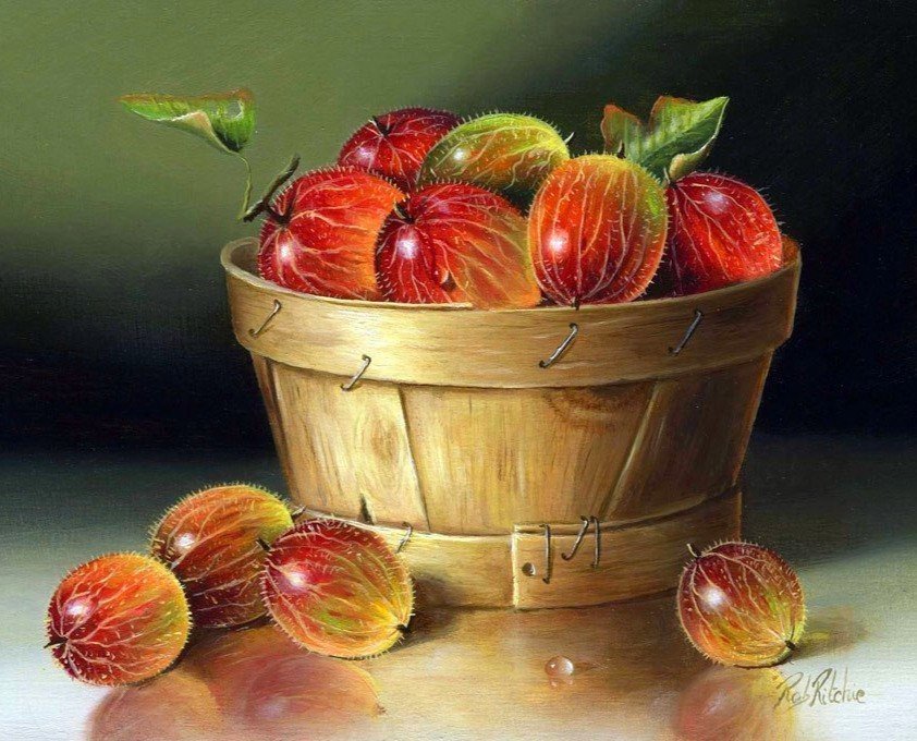 Крыжовник - ягоды, натюрморт - оригинал