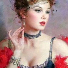 Схема вышивки «портрет»